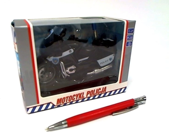 Policijski motor s svetlobo in zvokom 13 cm