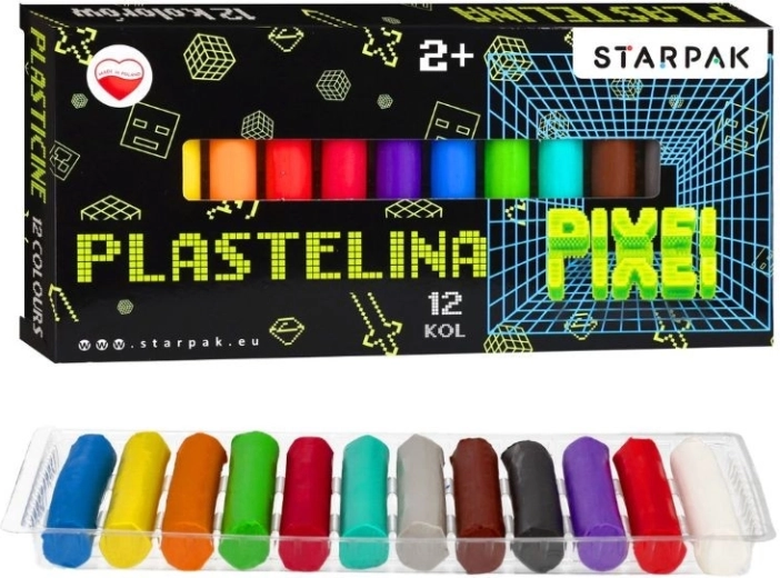 Plastelin Game Pixel – 12 barv