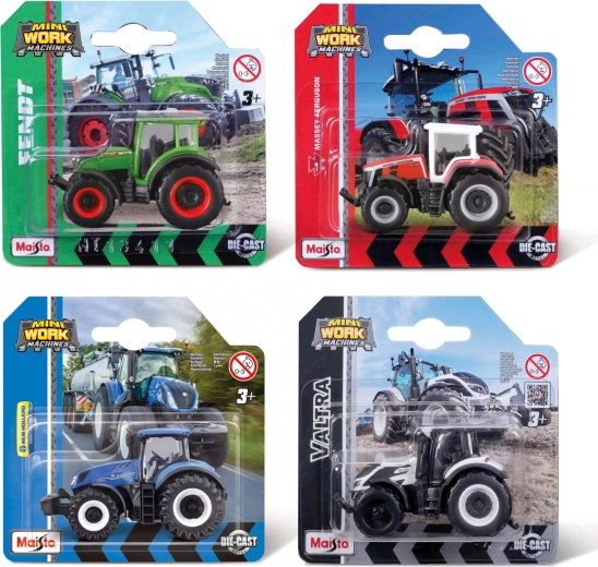 Maisto mini delovni traktor 3 palci v pretisnem omotu
