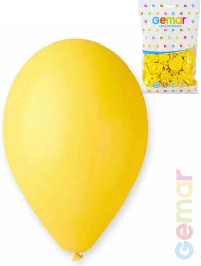 Gemar pastelno rumen napihljiv balon 26 cm – 1 kos