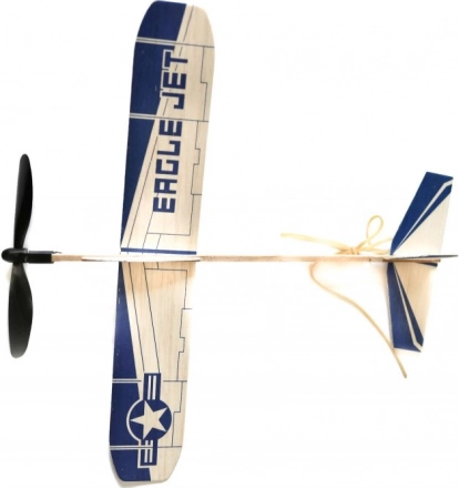 Goki letalo na elastiko Eagle Jet iz balze