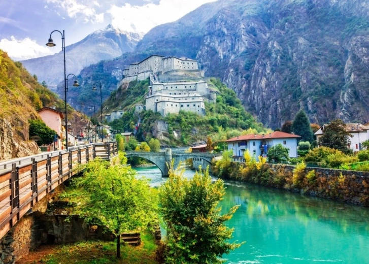 Bluebird sestavljanka Trdnjava Bard, Italija 500 delov