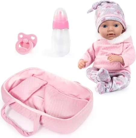 Bayer realistična reborn punčka 38 cm z nosilko