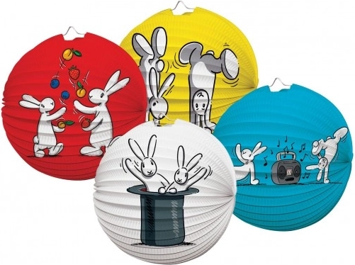 Papirnat okrogel lampijon BOB IN BOBO 25 cm