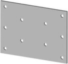 Povezna plošča 100 × 70 mm, pocinkano jeklo