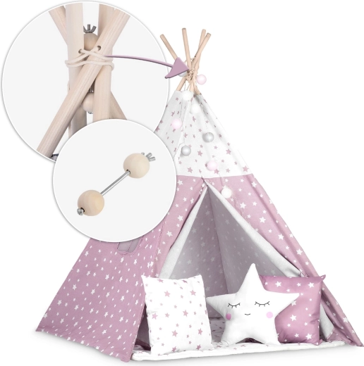 Stabilna lesena konstrukcija s stabilizatorjem