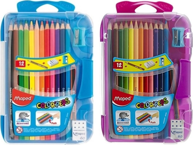 Trikotni barvice MAPED Color'Peps Smart Box, 12 kos