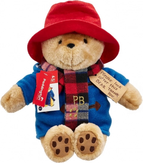 Plišasti medvedek PADDINGTON z šalom – velik