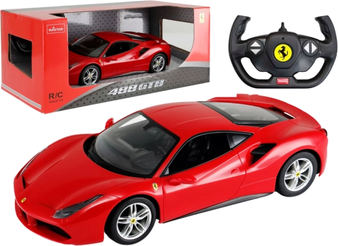 Daljinsko vodeni Ferrari 488 GTB rdeč