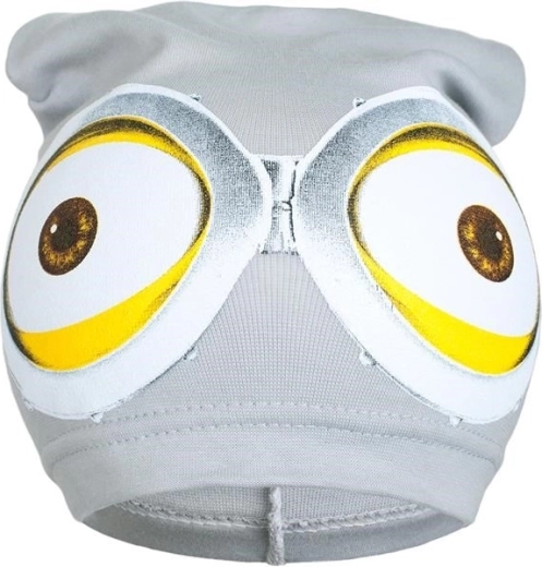 Pomladna otroška kapica New Baby z motivom Minion, siva