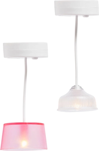Lundby komplet osvetlitve za hišico za punčke – 2 viseči LED svetilki s časovnikom
