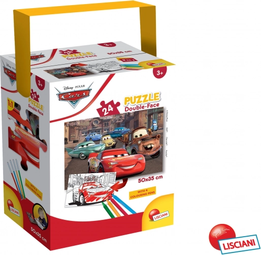 Otroške puzzle Cars: obojestranske, 24 kosov