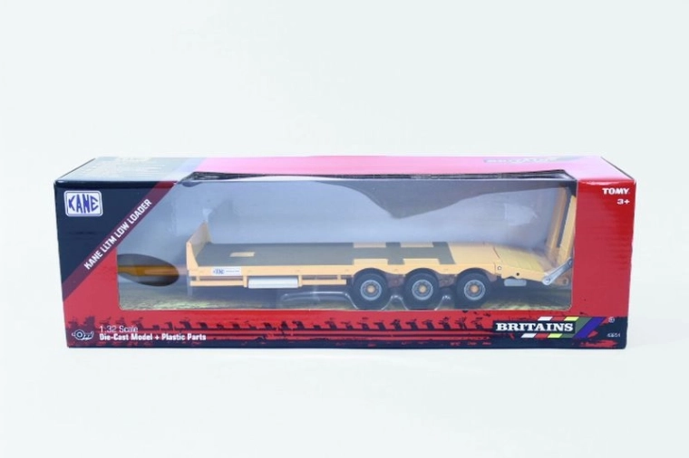 TOMY Britains Kane low-loader trailer, yellow