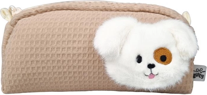 Gifty pencil case pouch with a dog motif