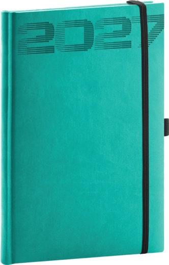 Notique tedenski planer Aprint Top 2027 turkizen 15 × 21 cm