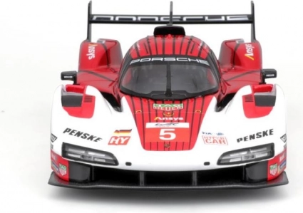 kovinski model avtomobila 1:24 bburago porsche 963 white/red #5