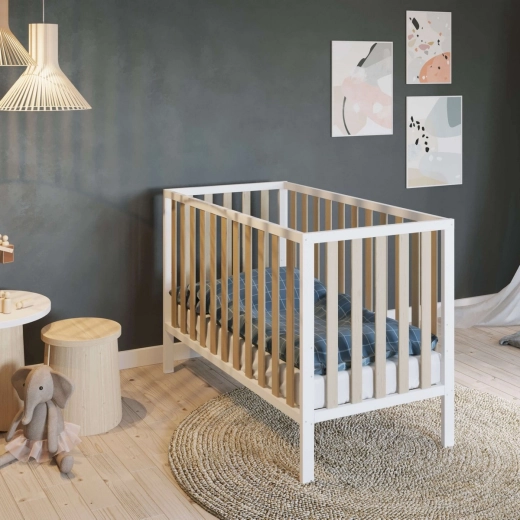 NANNA Ivy cot 120 × 60 cm natural/white