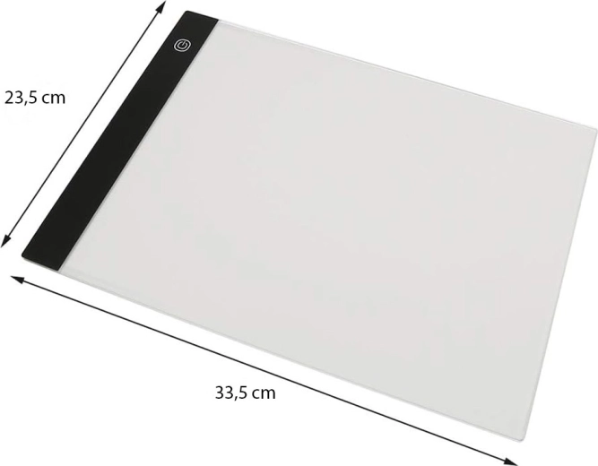 Large work surface in a thin and lightweight design