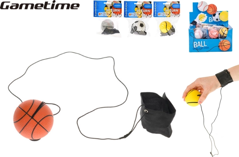 Gametime vračajoča se žogica 60 mm za zapestje