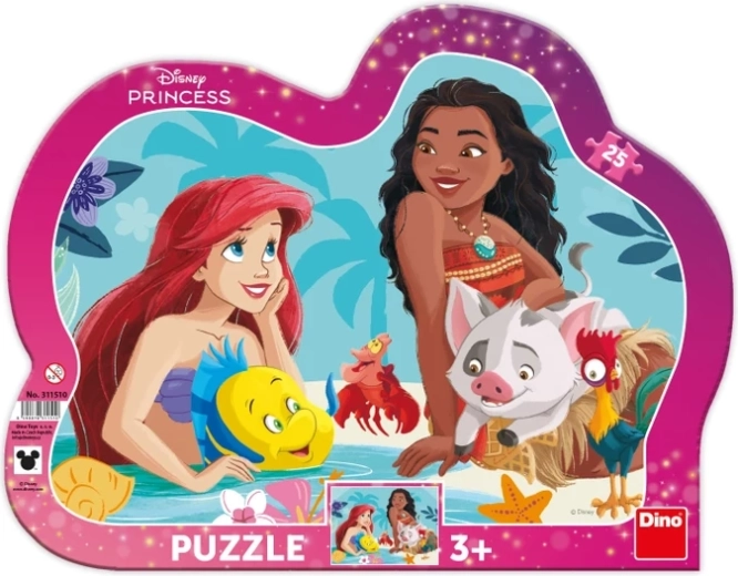 Dino puzzle Ariel and Vaiana 25 pieces