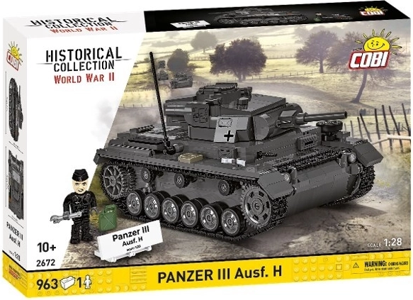 COBI Panzer III Ausf. H – konstrukcijski komplet 963 kosov (1:28)