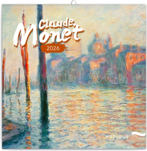 Koledar za beležke Claude Monet 2026, 30 x 30 cm