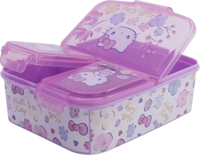 Večnamenska škatla za malico Hello Kitty s pregradami