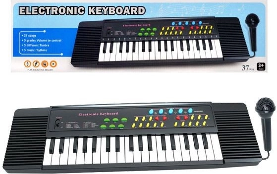 Otroške elektronske klaviature z mikrofonom (37 tipk) – 1 kos