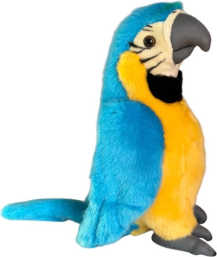 Blue plush macaw parrot 28 cm - 1 piece