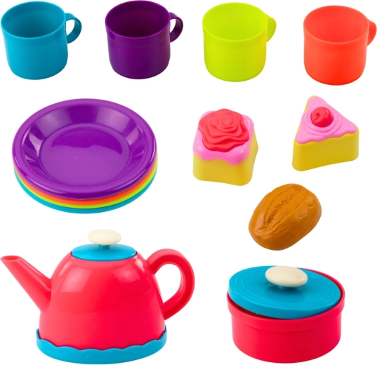 Barvito posodje in sladkarije za igrivo domišljijo