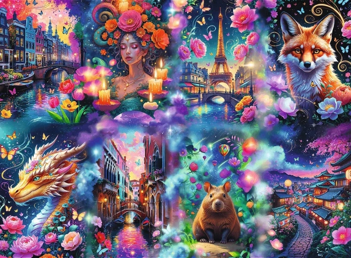 Trefl Premium Plus Puzzle Colorful World 8000 Pieces