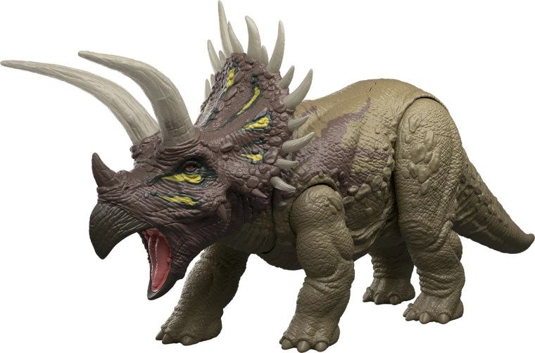 Realističen triceratops z dovršenimi detajli