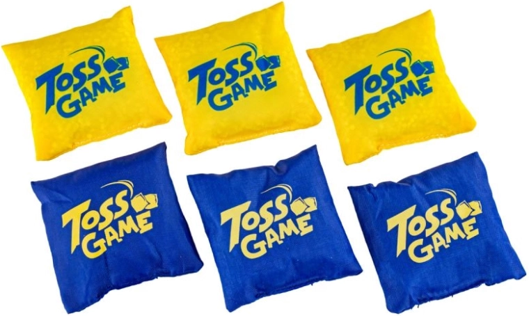 6 throwing bean bags in two colors