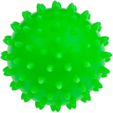 Rehabilitation massage ball with spikes 7.6 cm green