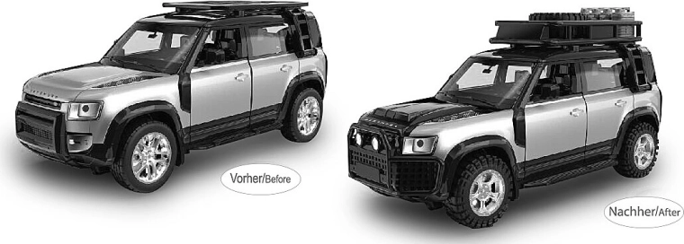 Kovinski model Land Rover Defender 110 1:43 srebrne barve