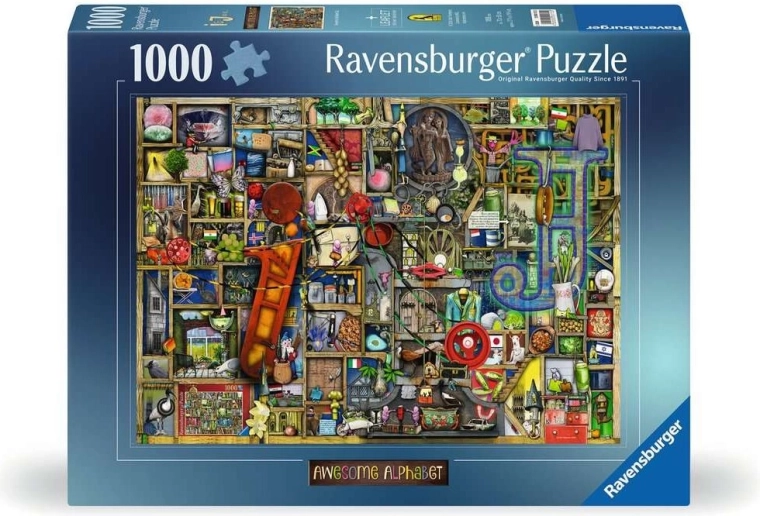 Ravensburger puzzle Awesome Alphabet – letter I and J, 1000 pieces