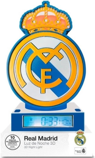 3D svetilka z budilko in himno Hala Madrid Real Madrid