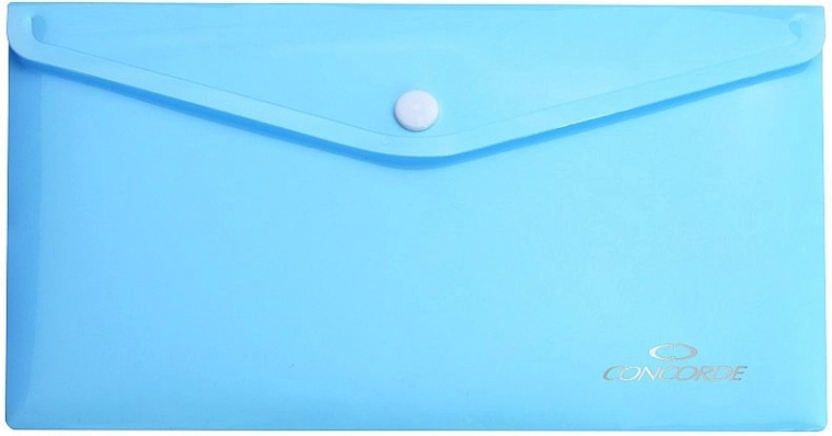 Mape za dokumente z gumbom DL pastelno modre CONCORDE