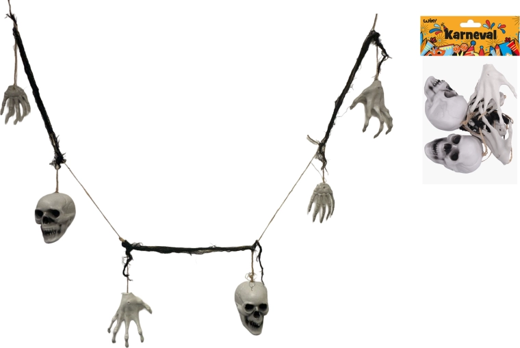 Halloween bone garland 180 cm - 1 piece