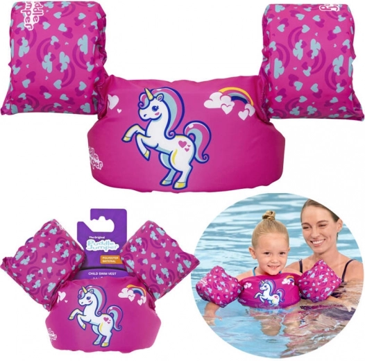 Otroški plavalni pas z rokavčki Puddle Jumper samorog 15–30 kg
