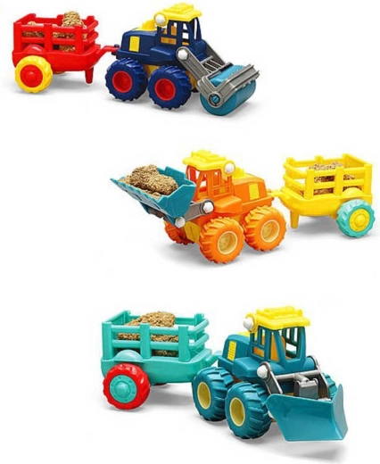 Inertia-driven construction vehicle with trailer - 1 set