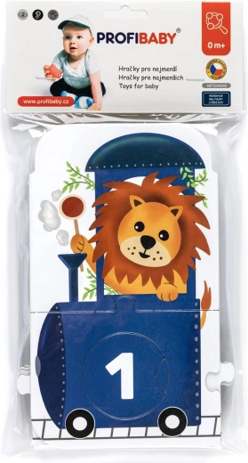 Profibaby puzzle ZOO vlak s številkami in živalicami
