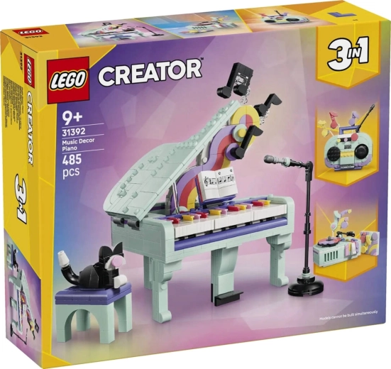 LEGO Creator 3 v 1 Dekorativni klavir z mačko