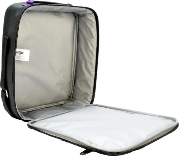 Practical zip and protective interior