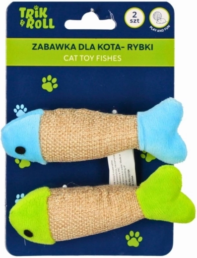Igračka za mačko ribici 2 kosa