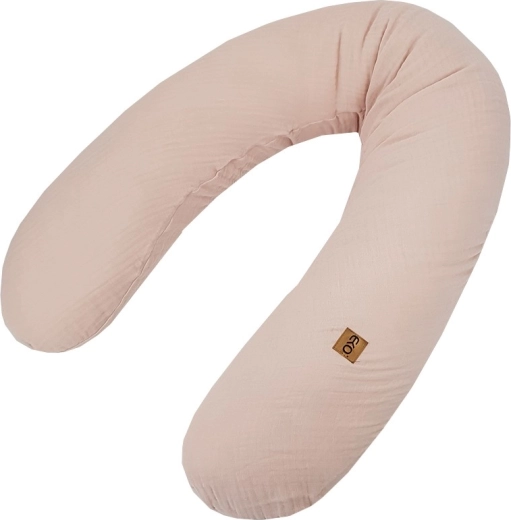 EKO muslinasta blazina za dojenje powder pink 180 cm