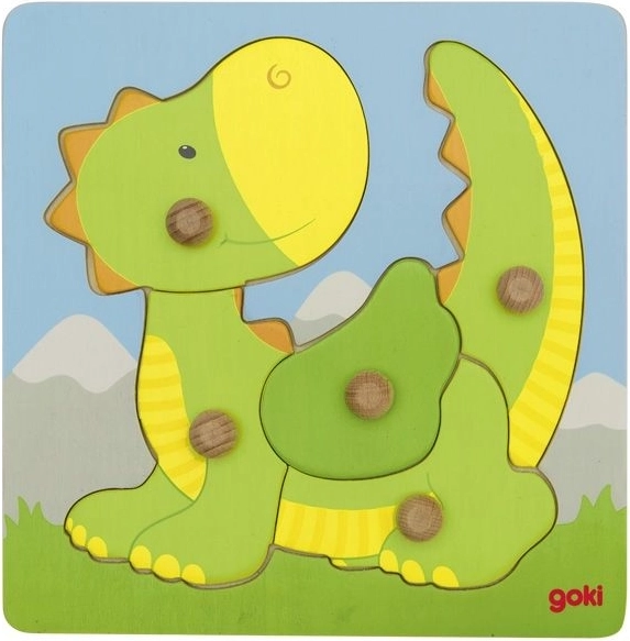 Goki lesene puzzle zmaja, 5 kosov