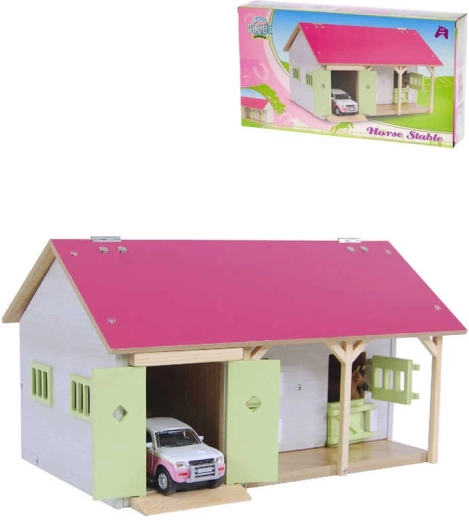 Lesen hlev za konje z garažo 34 × 22 × 19 cm
