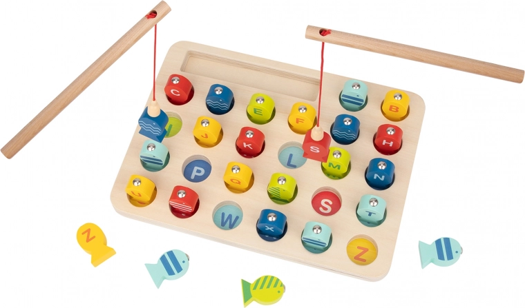 Lesena ribiška igra Učenje črk Tooky Toy