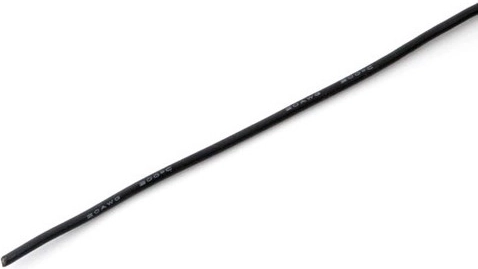 Silikonski vodnik MSP 2,5 mm² (13 AWG) črn 1 m